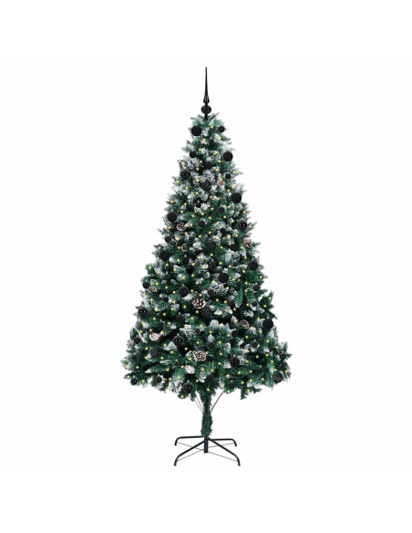 Albero di Natale artificiale con 300 LED Verde 210 cm