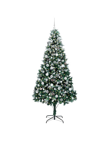 Albero di Natale artificiale con 300 LED Verde 210 cm