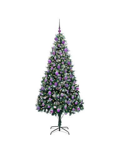 Albero di Natale artificiale con 300 LED Verde 210 cm