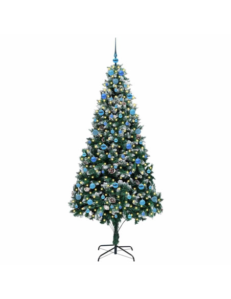 Albero di Natale artificiale con 300 LED Verde 210 cm