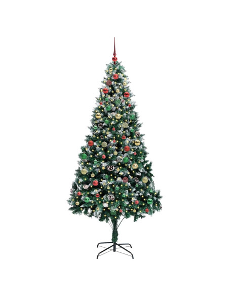 Albero di Natale artificiale con 300 LED Verde 210 cm