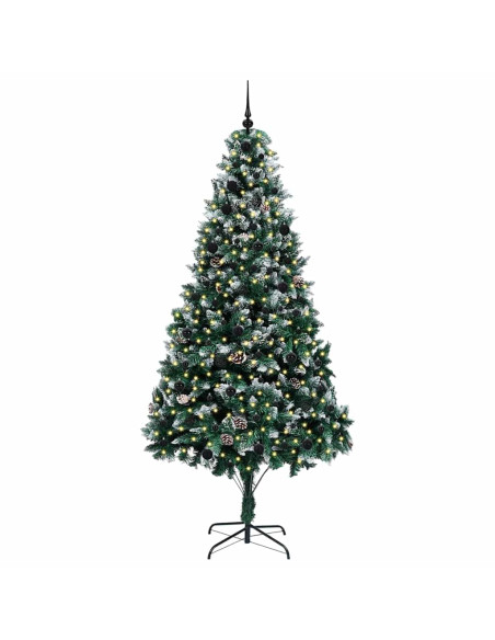 Albero di Natale artificiale con 300 LED Verde 240 cm