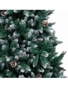 Albero di Natale artificiale con 300 LED Verde 240 cm 2