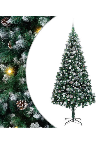 Albero di Natale artificiale con 300 LED Verde 240 cm