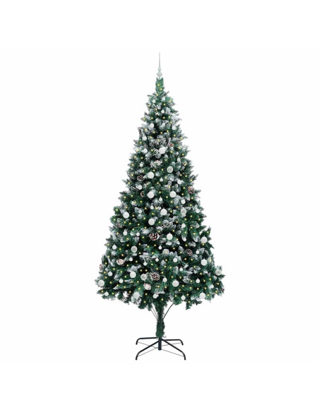 Albero di Natale artificiale con 300 LED Verde 240 cm