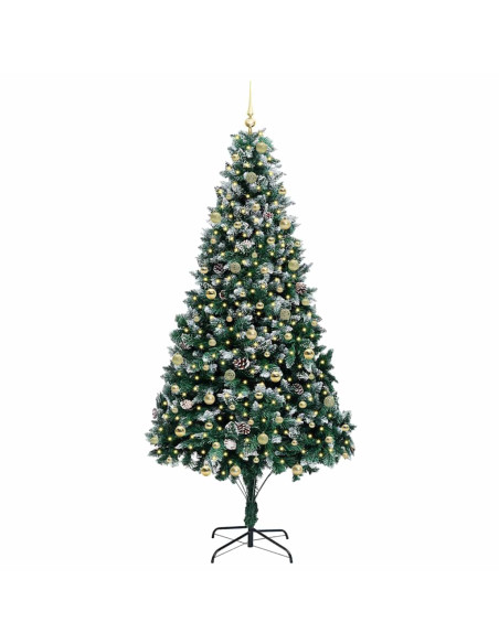 Albero di Natale artificiale con 300 LED Verde 240 cm