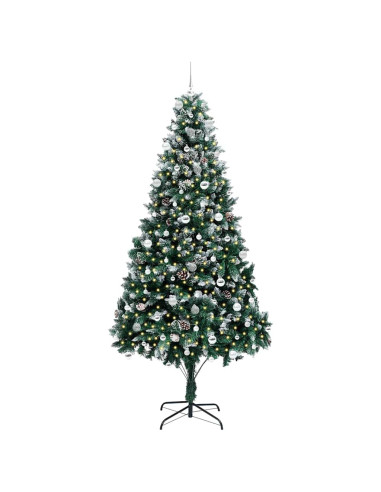 Albero di Natale artificiale con 300 LED Verde 240 cm