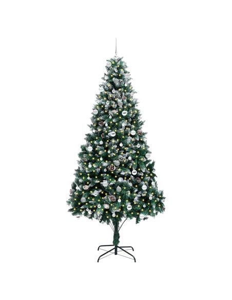 Albero di Natale artificiale con 300 LED Verde 240 cm