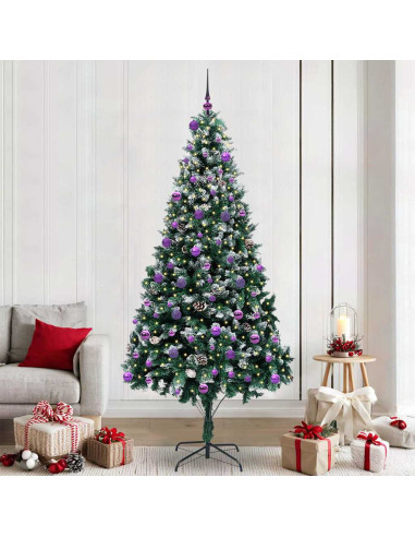 Albero di Natale artificiale con 300 LED Verde 240 cm