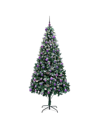 Albero di Natale artificiale con 300 LED Verde 240 cm