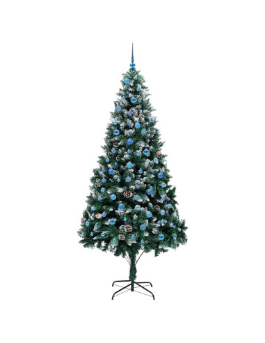 Albero di Natale artificiale con 300 LED Verde 240 cm