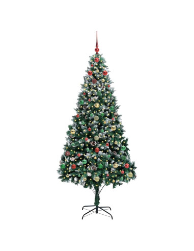 Albero di Natale artificiale con 300 LED Verde 240 cm