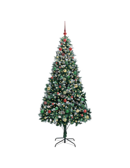 Albero di Natale artificiale con 300 LED Verde 240 cm