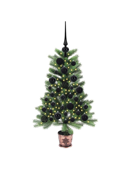 Albero di Natale con 150 LED con supporto Verde 90 cm PE