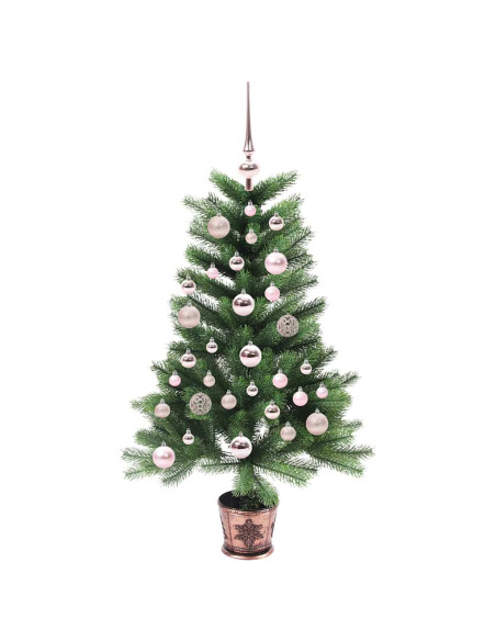Albero di Natale con 150 LED con supporto Verde 90 cm PE