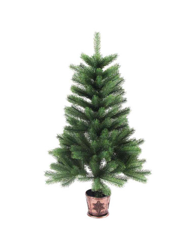 Albero di Natale con 150 LED con supporto Verde 90 cm PE