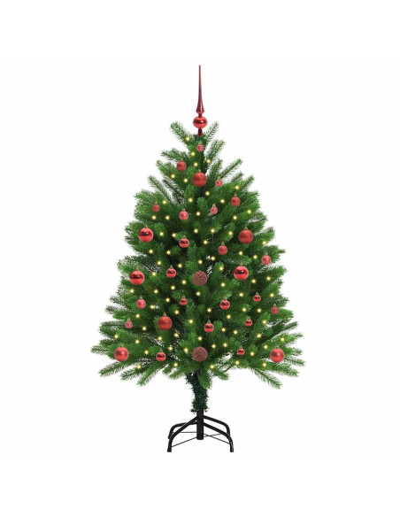 Albero di Natale con 150 LED con supporto Verde 120 cm PE