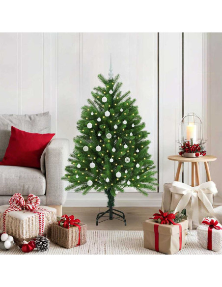 Albero di Natale con 150 LED con supporto Verde 120 cm PE