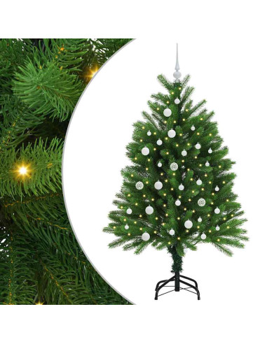 Albero di Natale con 150 LED con supporto Verde 120 cm PE