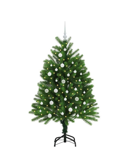 Albero di Natale con 150 LED con supporto Verde 120 cm PE