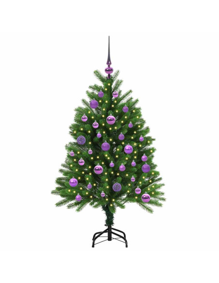 Albero di Natale con 150 LED con supporto Verde 120 cm PE