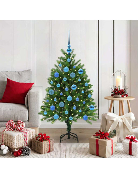 Albero di Natale con 150 LED con supporto Verde 120 cm PE