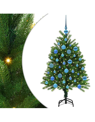 Albero di Natale con 150 LED con supporto Verde 120 cm PE