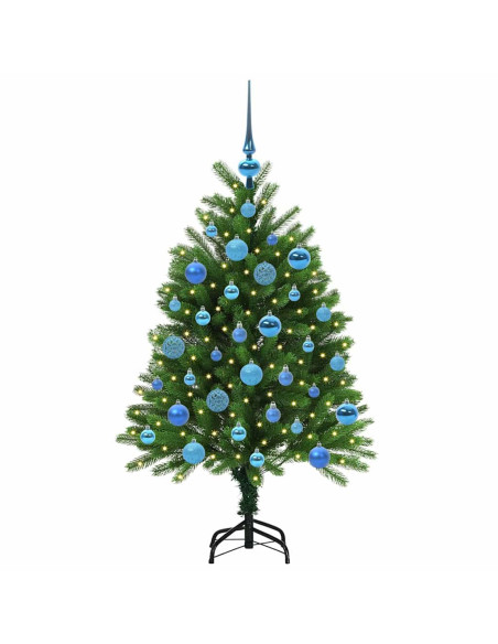 Albero di Natale con 150 LED con supporto Verde 120 cm PE
