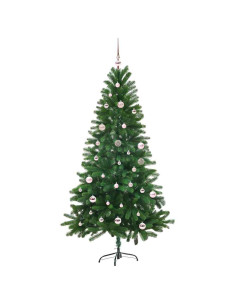 Albero di Natale con 150 LED con supporto Verde 150 cm PE 2