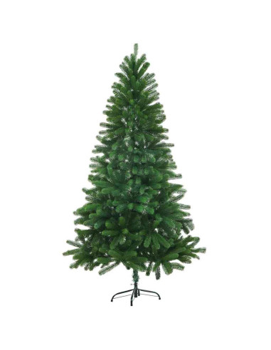 Albero di Natale con 150 LED con supporto Verde 150 cm PE