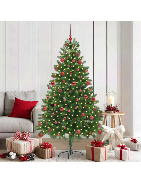 Albero di Natale con 300 LED con supporto Verde 180 cm PE