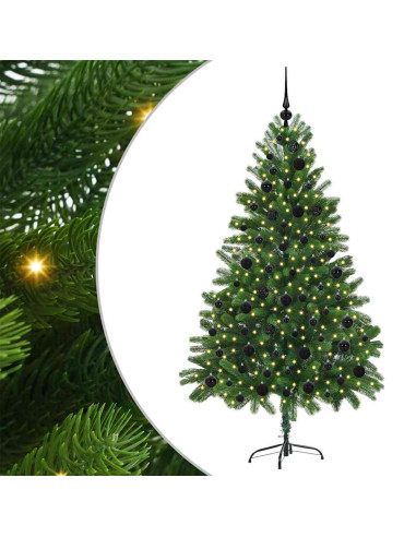 Albero di Natale con 300 LED con supporto Verde 180 cm PE