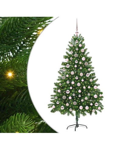 Albero di Natale con 300 LED con supporto Verde 180 cm PE