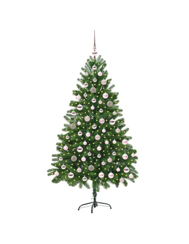 Albero di Natale con 300 LED con supporto Verde 180 cm PE