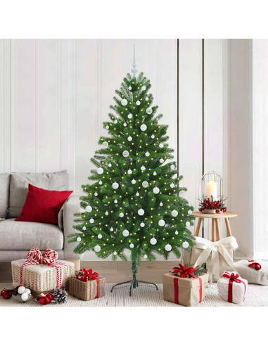 Albero di Natale con 300 LED con supporto Verde 180 cm PE