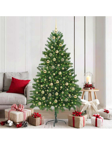 Albero di Natale con 300 LED con supporto Verde 180 cm PE