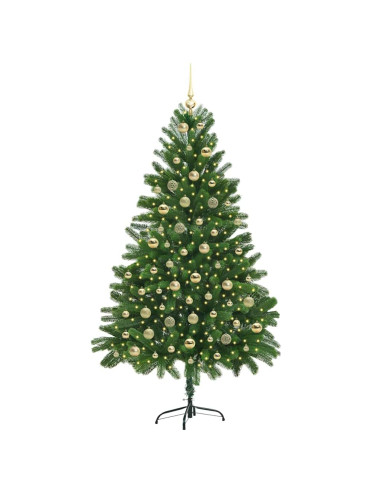 Albero di Natale con 300 LED con supporto Verde 180 cm PE