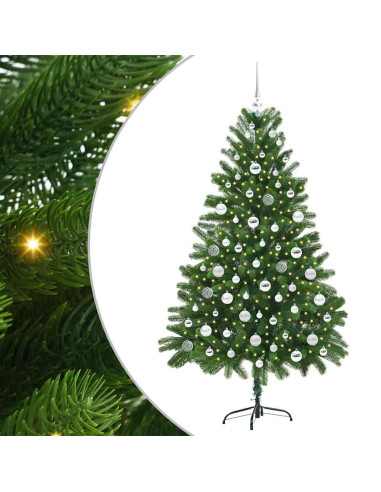 Albero di Natale con 300 LED con supporto Verde 180 cm PE