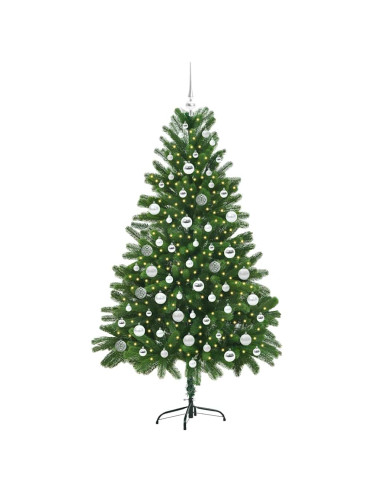 Albero di Natale con 300 LED con supporto Verde 180 cm PE