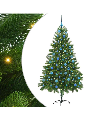 Albero di Natale con 300 LED con supporto Verde 180 cm PE