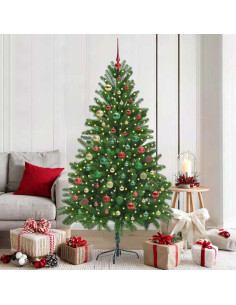 Albero di Natale con 300 LED con supporto Verde 180 cm PE 2