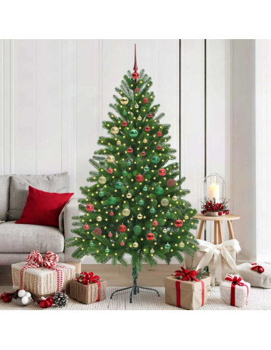 Albero di Natale con 300 LED con supporto Verde 180 cm PE