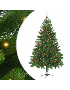 Albero di Natale con 300 LED con supporto Verde 210 cm PE 2