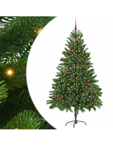 Albero di Natale con 300 LED con supporto Verde 210 cm PE