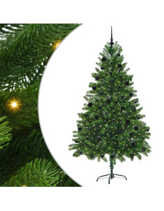 Albero di Natale con 300 LED con supporto Verde 210 cm PE 2