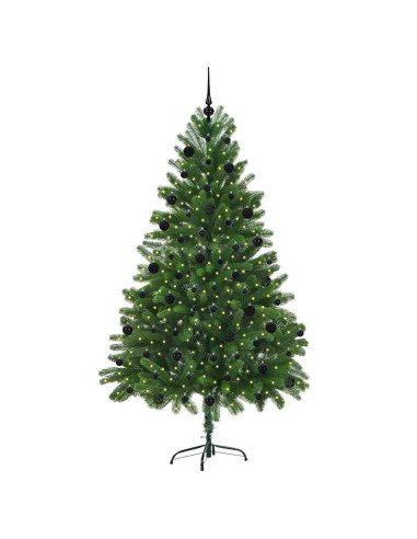 Albero di Natale con 300 LED con supporto Verde 210 cm PE