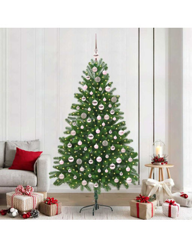 Albero di Natale con 300 LED con supporto Verde 210 cm PE
