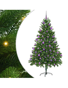 Albero di Natale con 300 LED con supporto Verde 210 cm PE 2