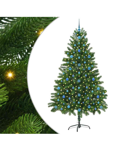 Albero di Natale con 300 LED con supporto Verde 210 cm PE