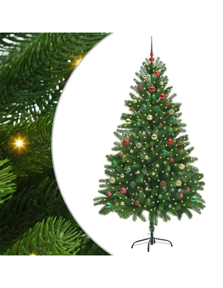 Albero di Natale con 300 LED con supporto Verde 210 cm PE